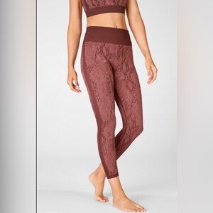 Women's Pinkish Snakeskin Leggings